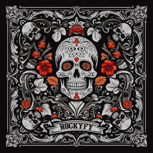 Rockyfy Skull Muerte Bandanda Tuch Bikertuch Bikerbandana Stirnband