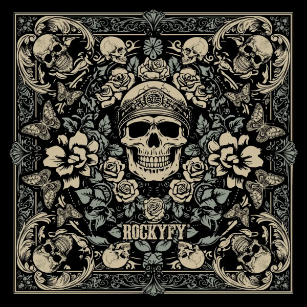 Rockyfy Skull Military Bandanda Tuch Bikertuch Bikerbandana Stirnband