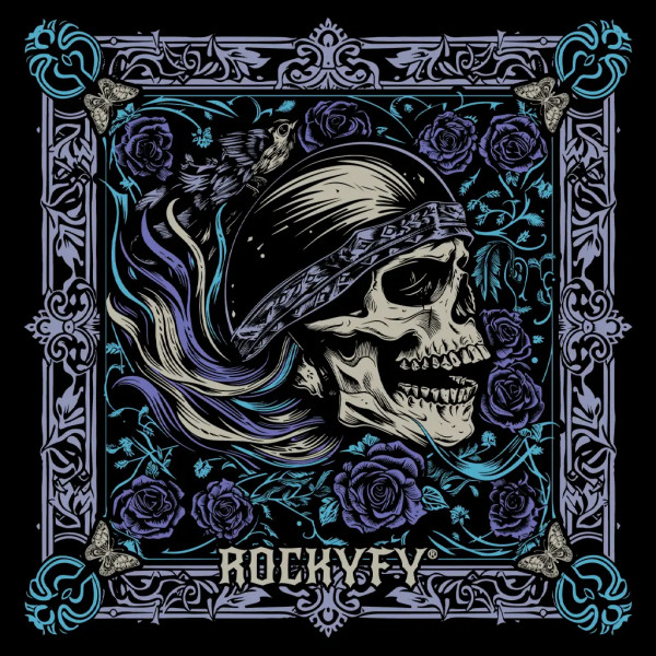 Rockyfy Fancy Skull Bandanda Tuch Bikertuch Bikerbandana Stirnband